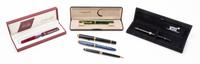 A Group of Six Pens Length of longest 5 7/8 inches.