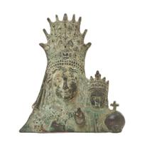 A Continental Bronze Figural Plaque, Height 5 x width 4 1/2 inches.
