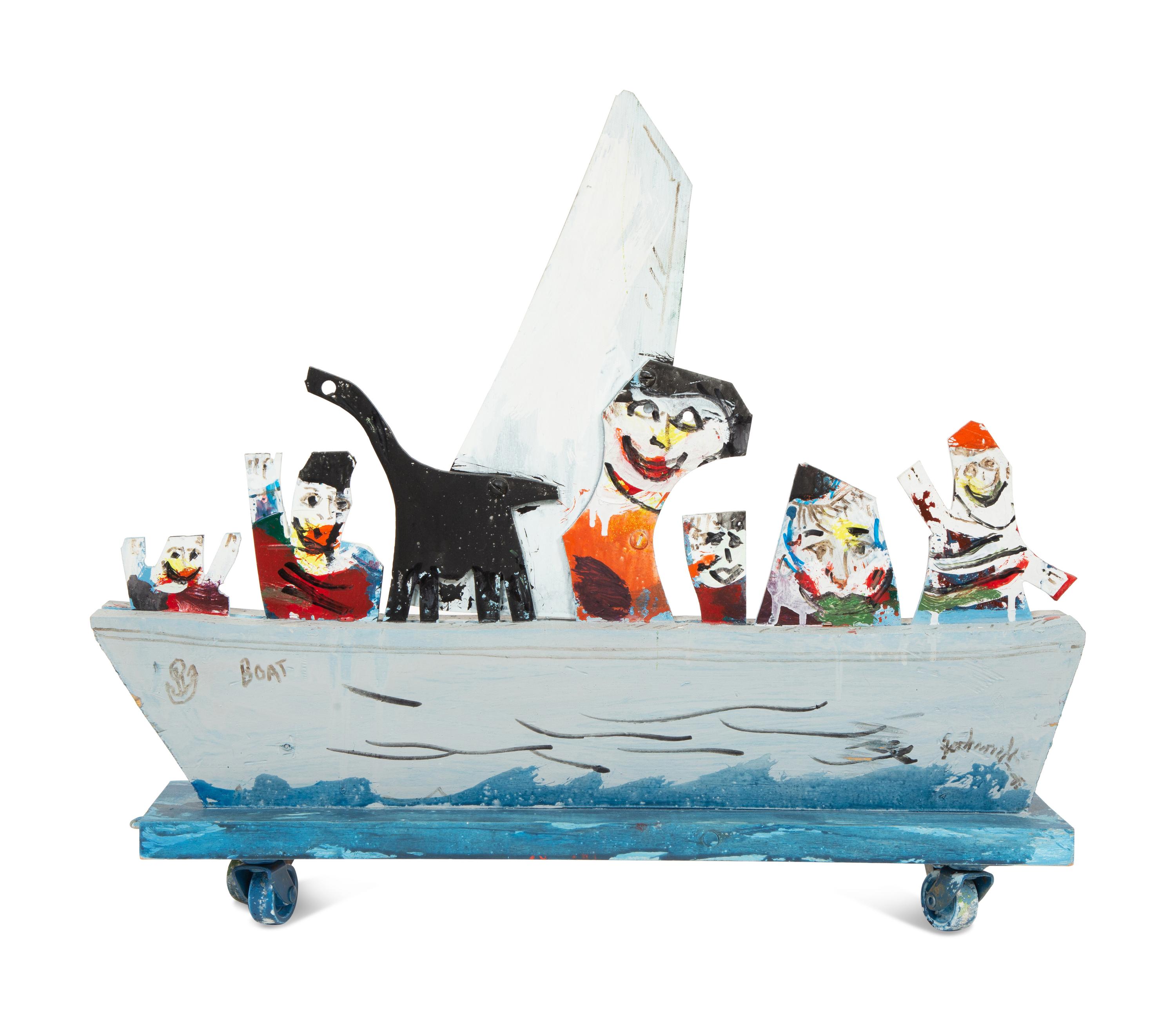 Figures in a Boat (Christmas Toy)