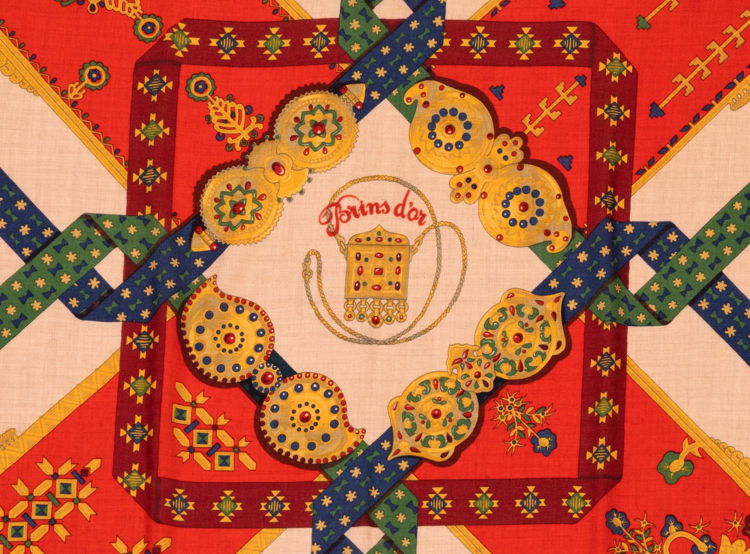 Hermès 140cm Silk Cashmere Shawl