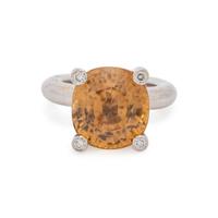 SPHENE AND DIAMOND RING