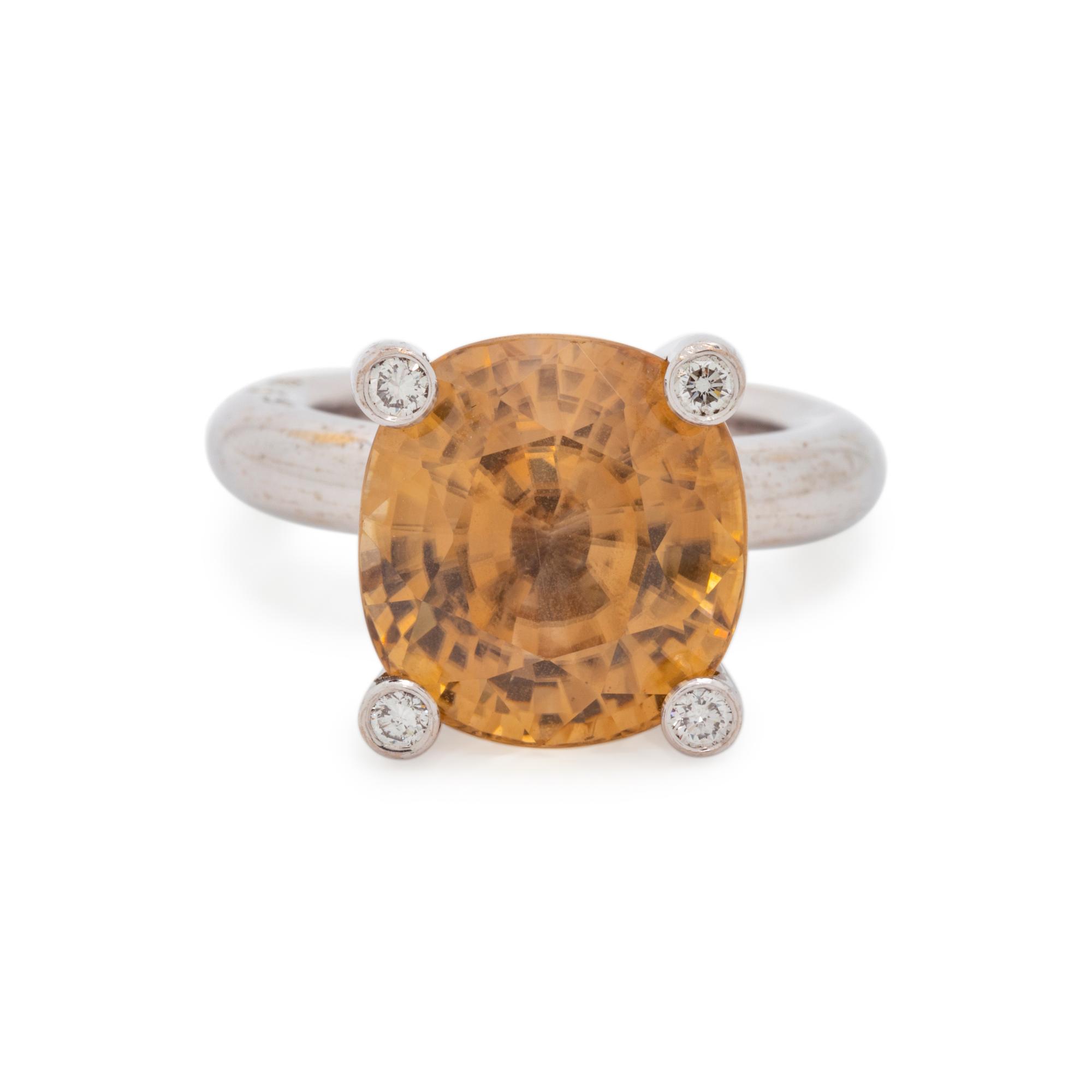 SPHENE AND DIAMOND RING