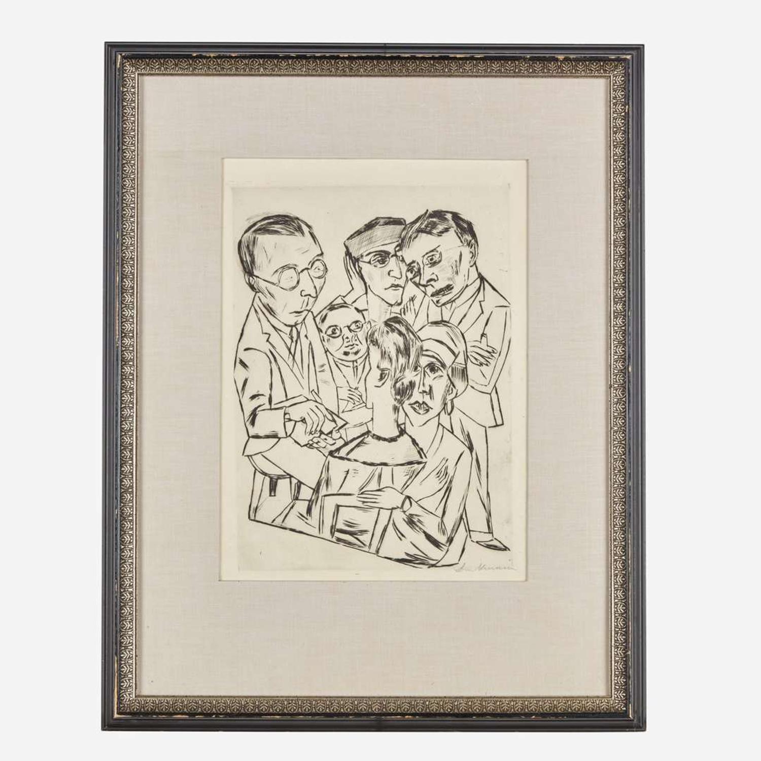 Max Beckmann (German, 1884-1950) The Draftsman in Society (Der Zeichner in Gesellschaft)