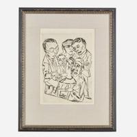 Max Beckmann (German, 1884-1950) The Draftsman in Society (Der Zeichner in Gesellschaft)