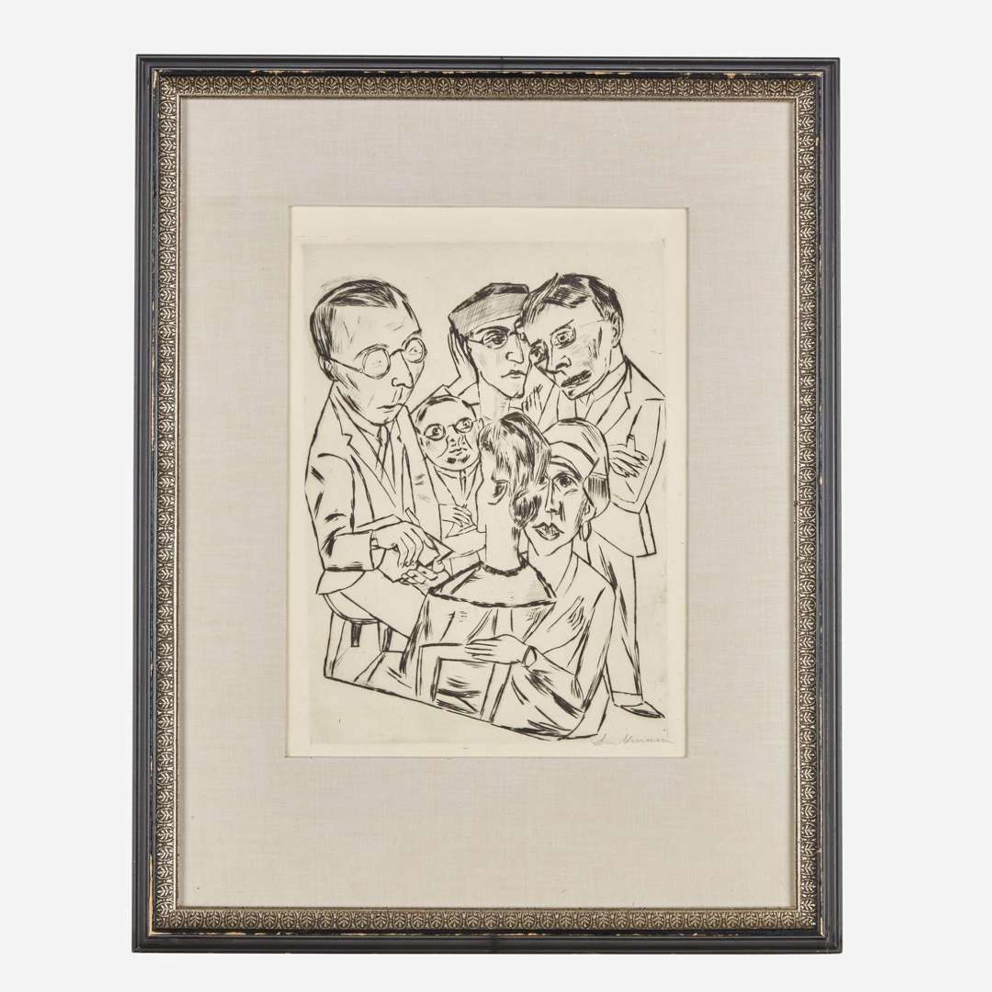 Max Beckmann (German, 1884-1950) The Draftsman in Society (Der Zeichner in Gesellschaft)