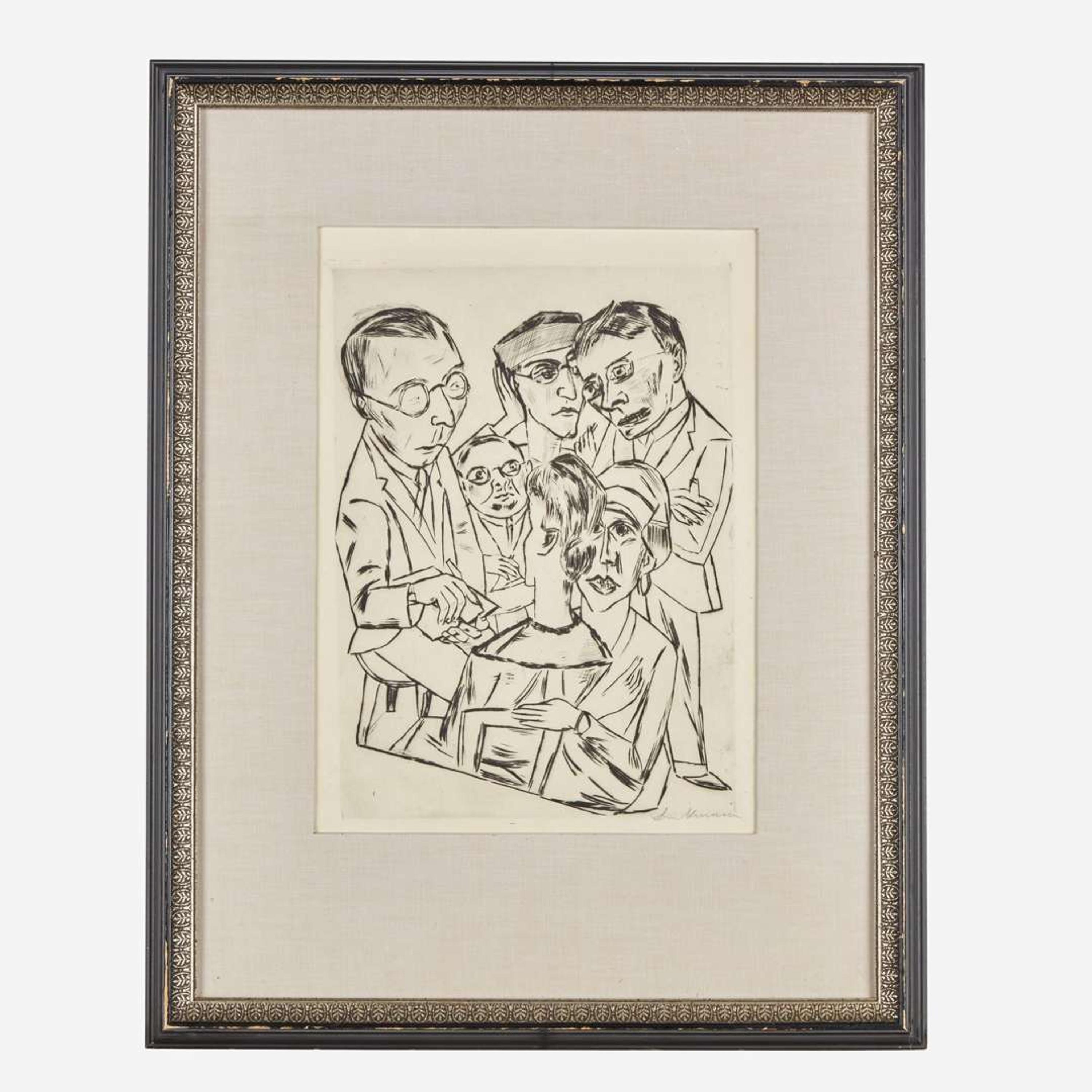 Max Beckmann (German, 1884-1950) The Draftsman in Society (Der Zeichner in Gesellschaft)