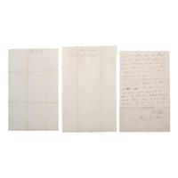 BLAIR, Montgomery (1813-1883) and CORKRAN, Francis S. (1816-1886). A group of 7 documents related to Montgomery Blair, Francis Corkran, and political patronage during the Lincoln Administration, comprising: