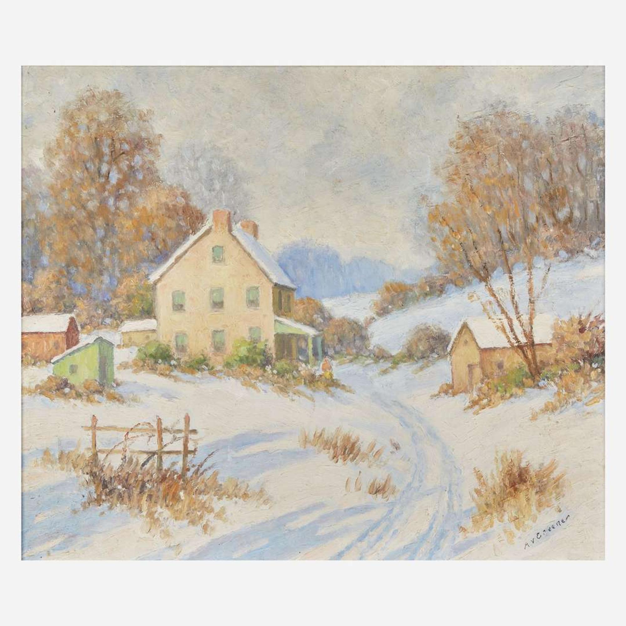 Albert Van Nesse Greene (American, 1887-1971) Winter Landscape