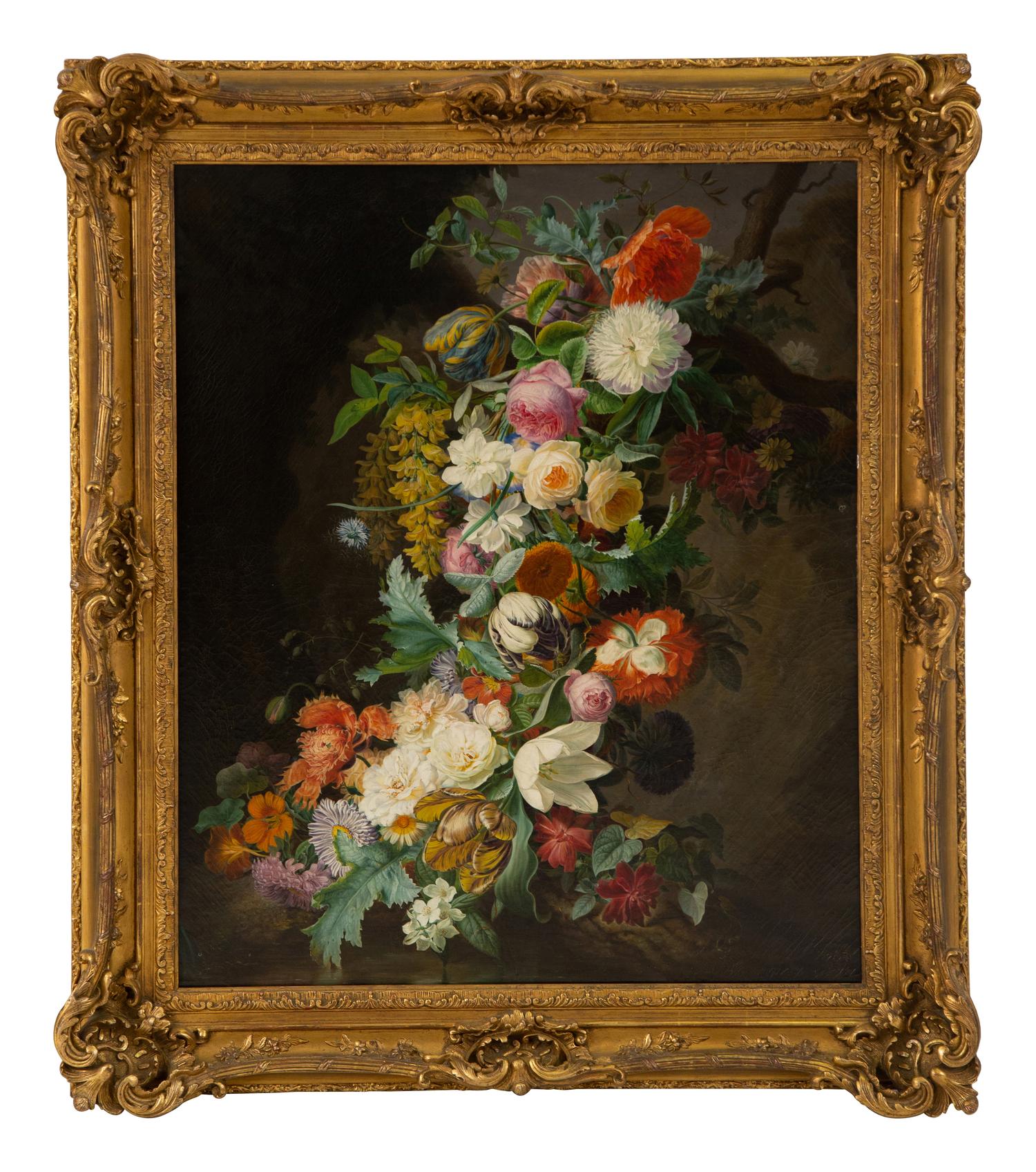 Still Life with Roses, Tulips, Peonies and other Flowers