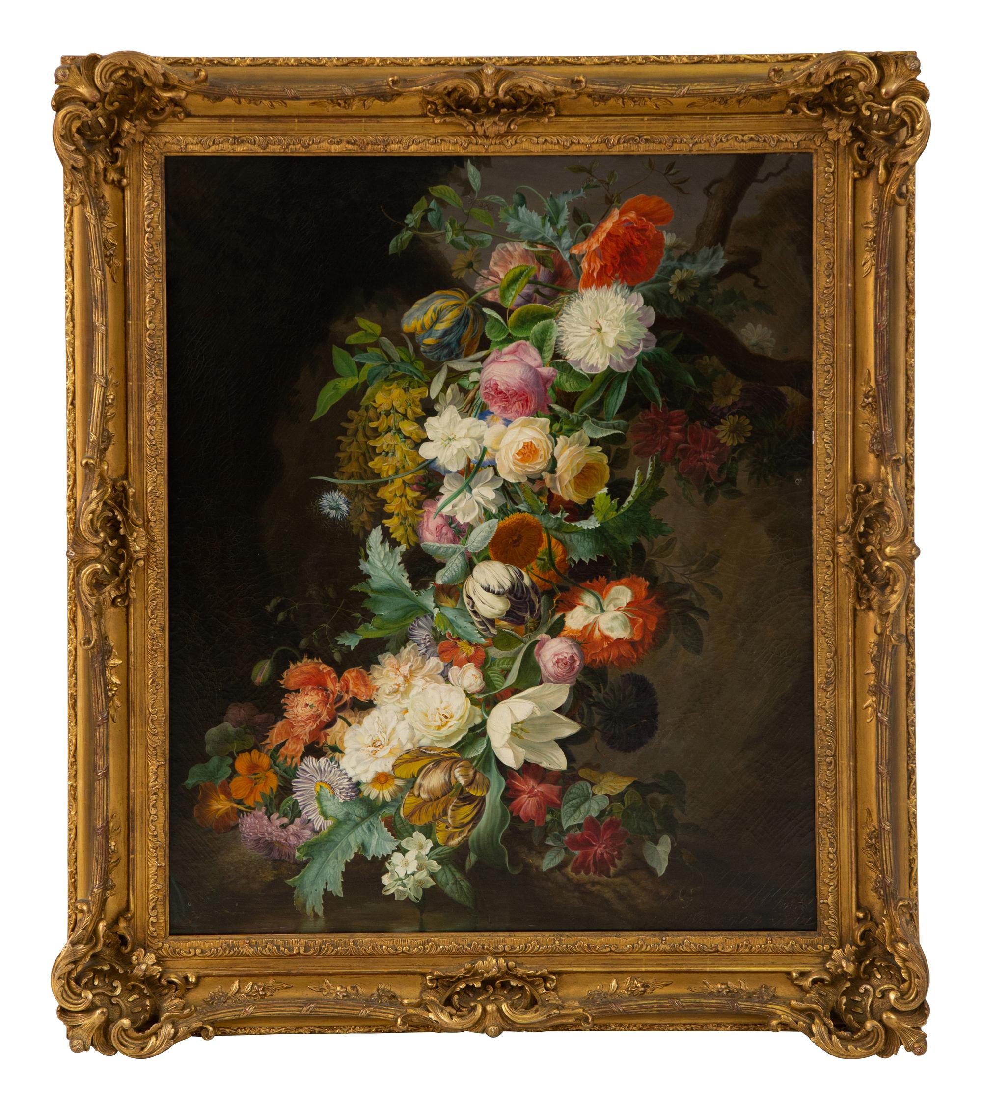 Still Life with Roses, Tulips, Peonies and other Flowers
