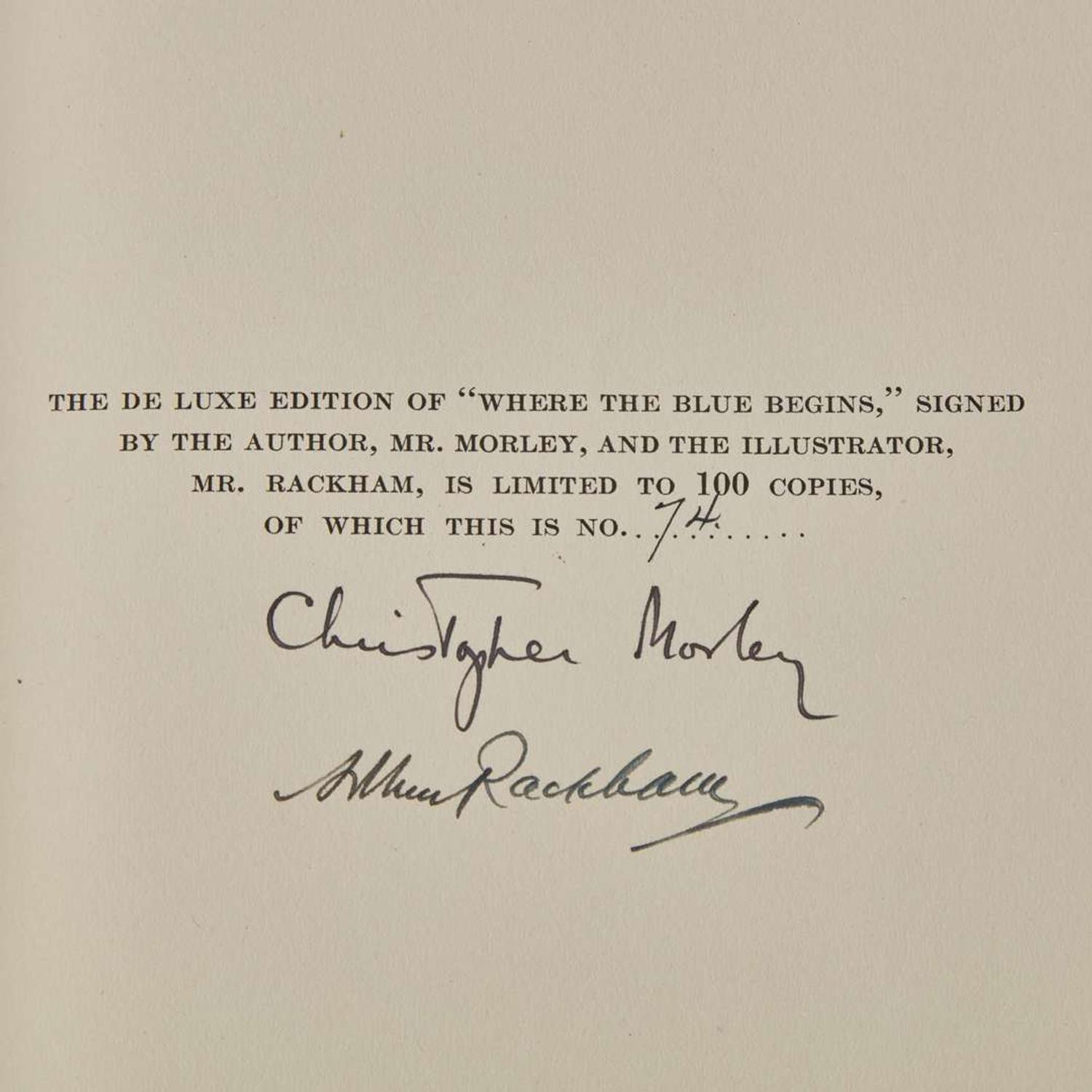 [Children's & Illustrated] [Rackham, Arthur] Morley, Christopher Where the Blue Begins