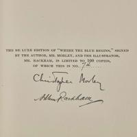 [Children's & Illustrated] [Rackham, Arthur] Morley, Christopher Where the Blue Begins