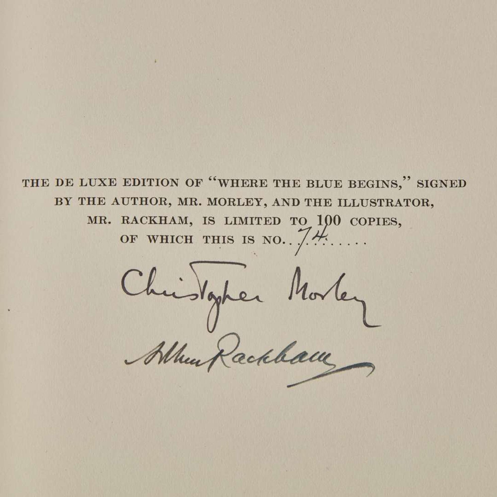[Children's & Illustrated] [Rackham, Arthur] Morley, Christopher Where the Blue Begins