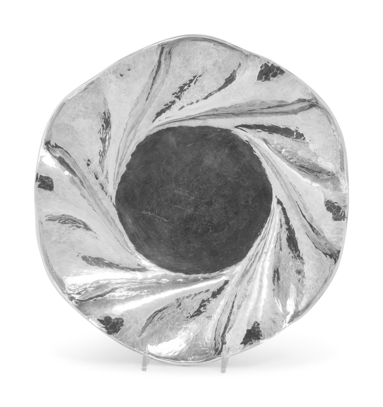 A Peruvian Hammered Silver Bowl