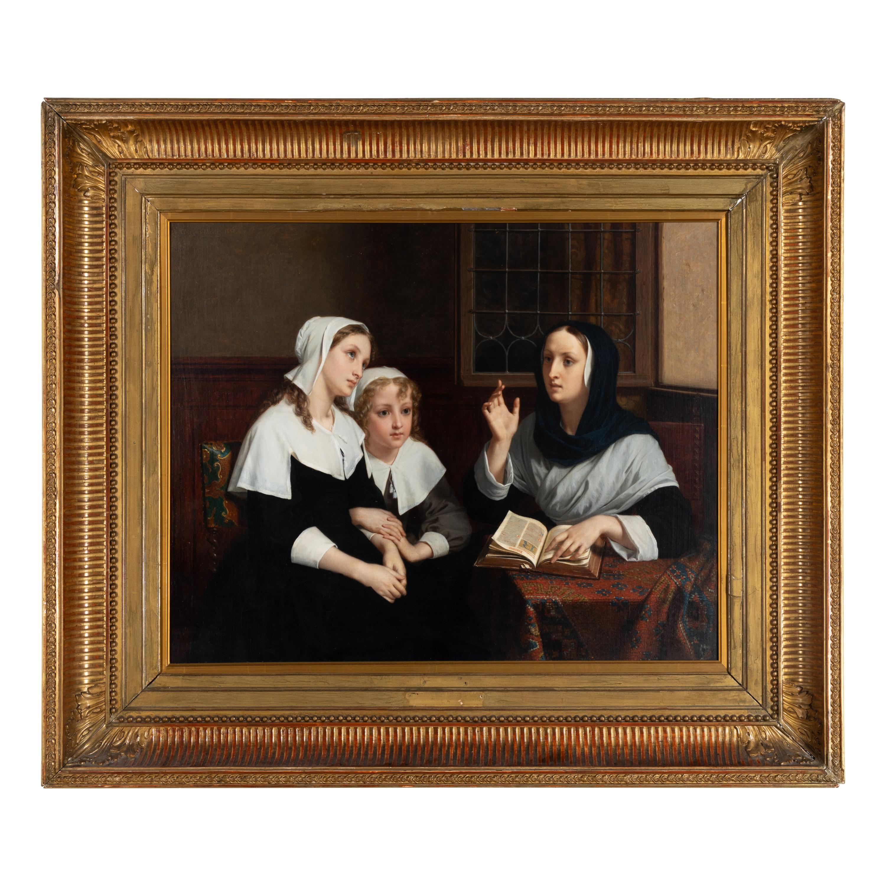 Hugues Merle (French, 1822-1881) — Les Orphelines , 1858