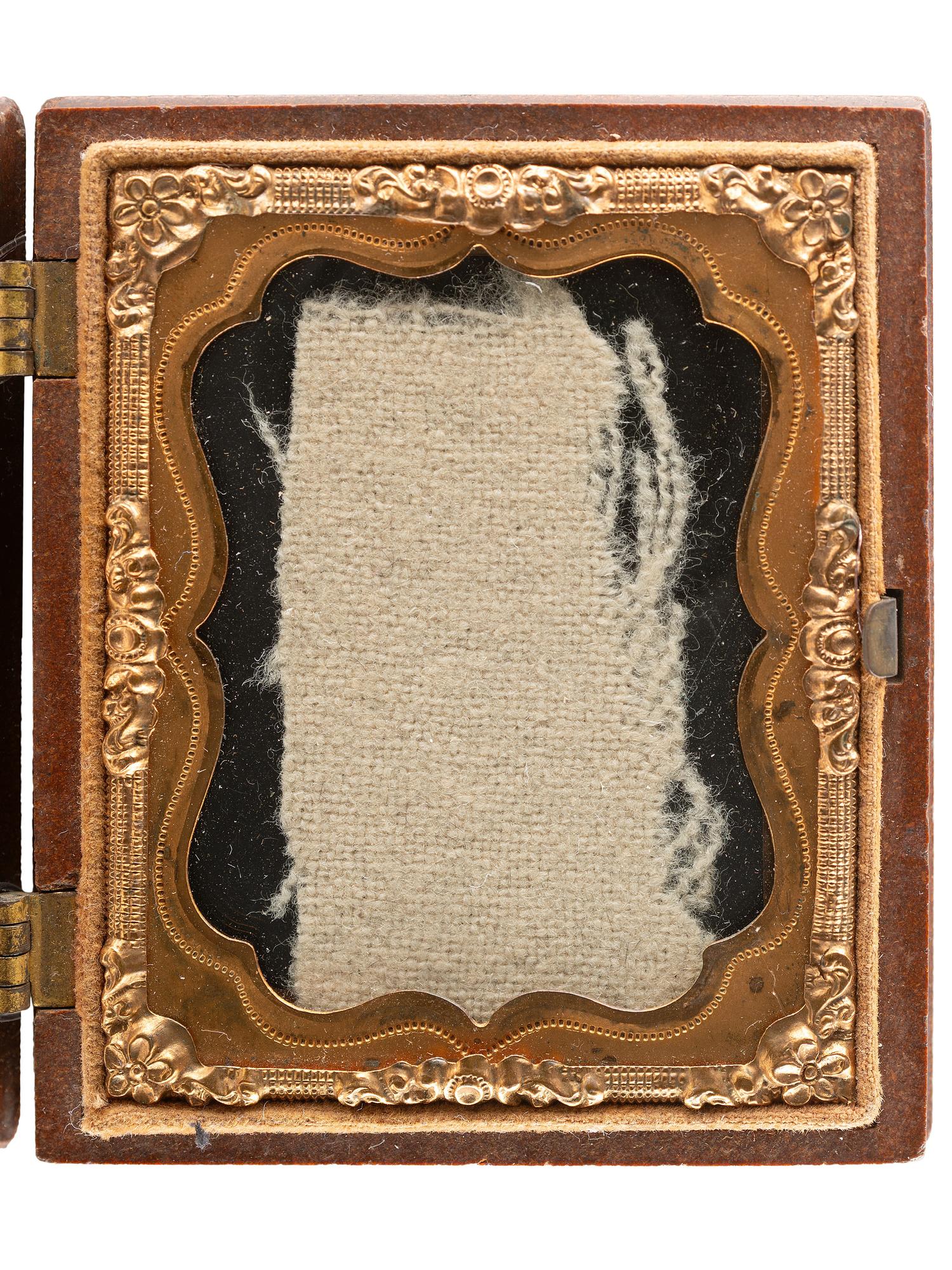 [CIVIL WAR] -- [LINCOLN, Abraham (1809-1865)]. Shirt fragment identified as "worn by President Lincoln when he was assassinated."