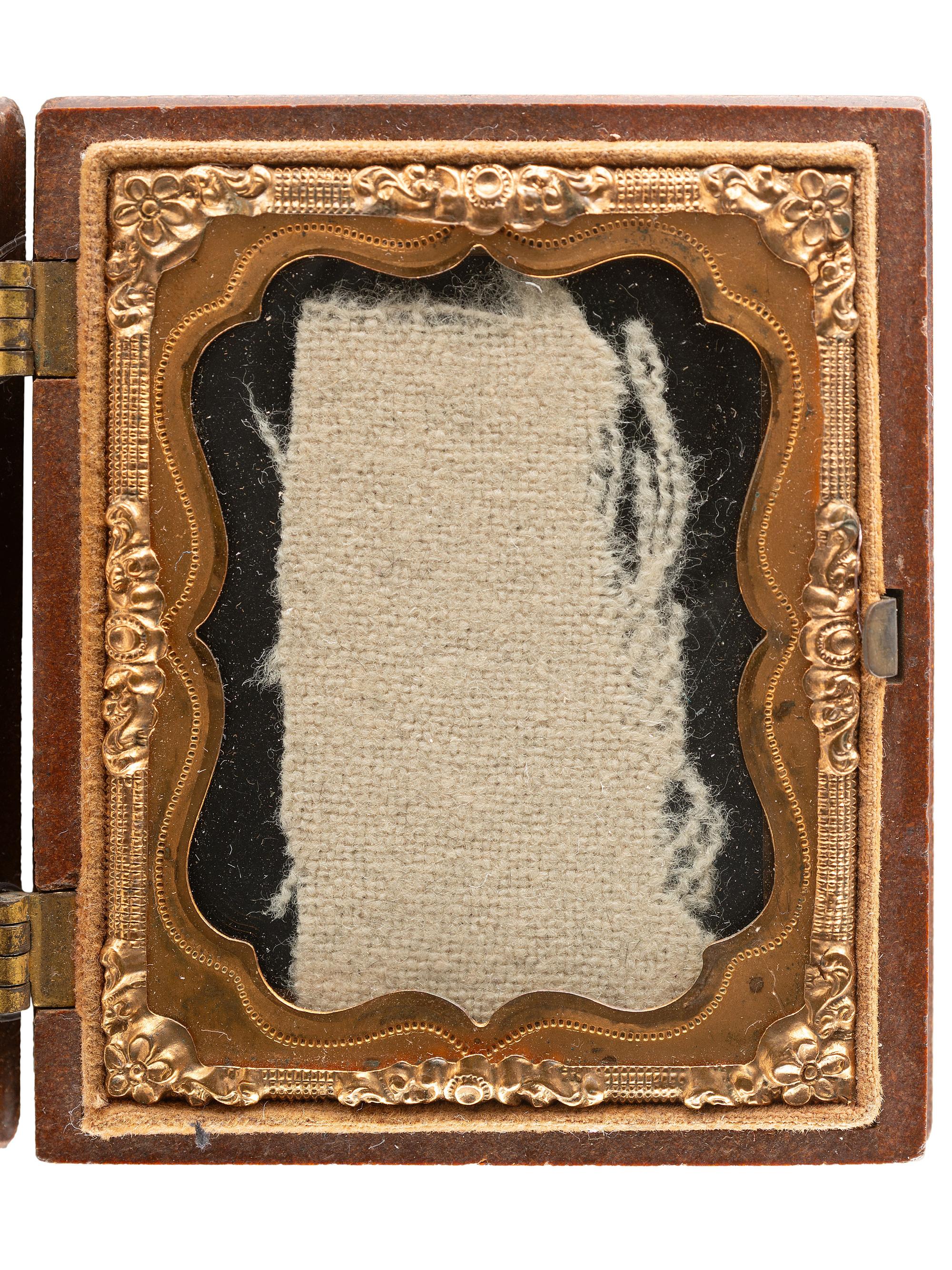 [CIVIL WAR] -- [LINCOLN, Abraham (1809-1865)]. Shirt fragment identified as "worn by President Lincoln when he was assassinated."