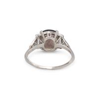 ALEXANDRITE AND DIAMOND RING