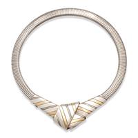 MICHAEL BONDANZA, STERLING SILVER KNOT MOTIF NECKLACE