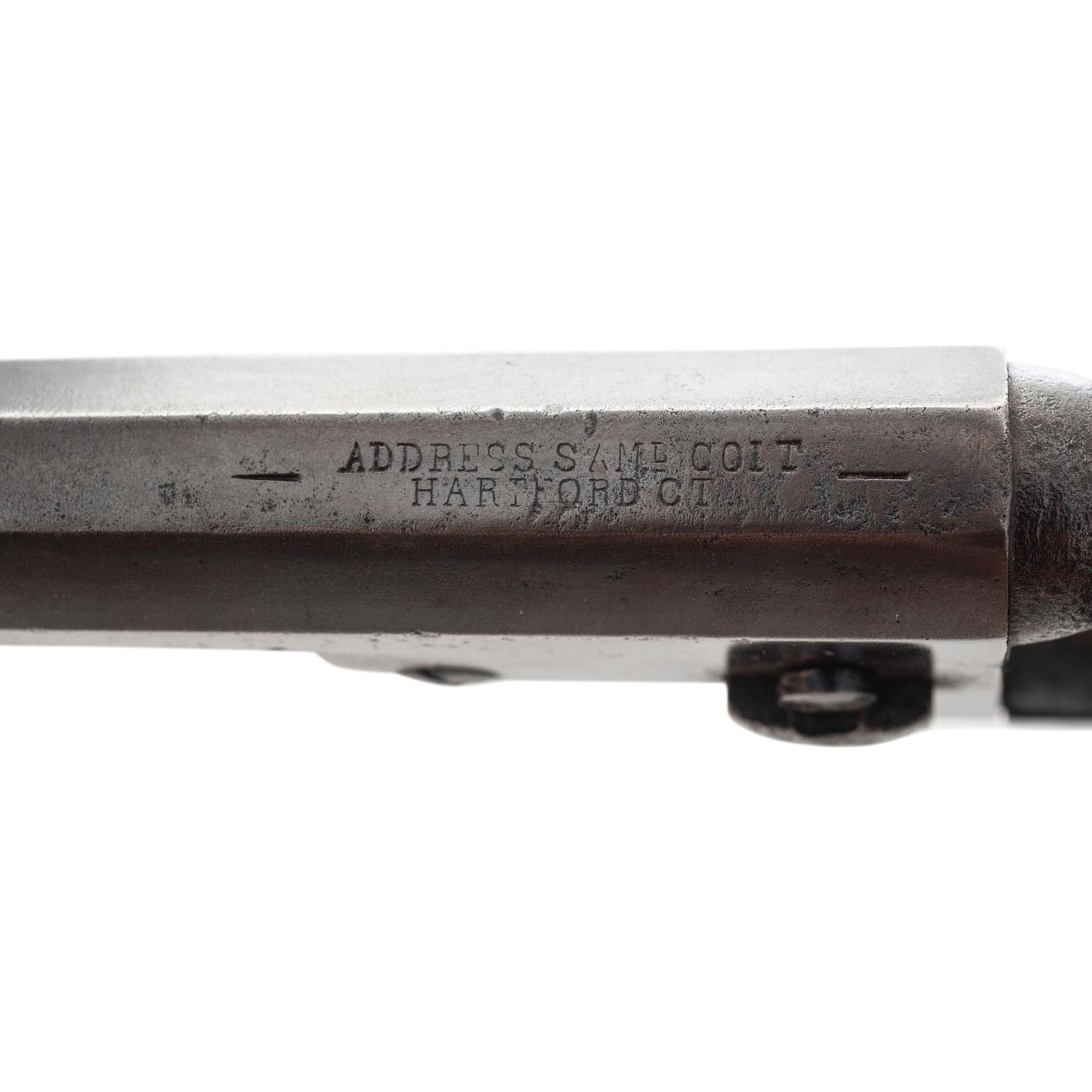 Colt Model 1849 Pocket Revolver Inscribed to Andrew Morse Jr. of the 3rd Mass and 1st LA Cavalry - Twice Wounded