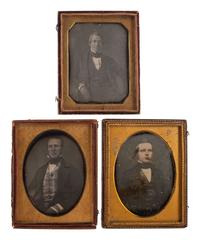 [EARLY PHOTOGRAPHY]. A group of 21 daguerreotype portraits of distinguished gentlemen of various ages, including: