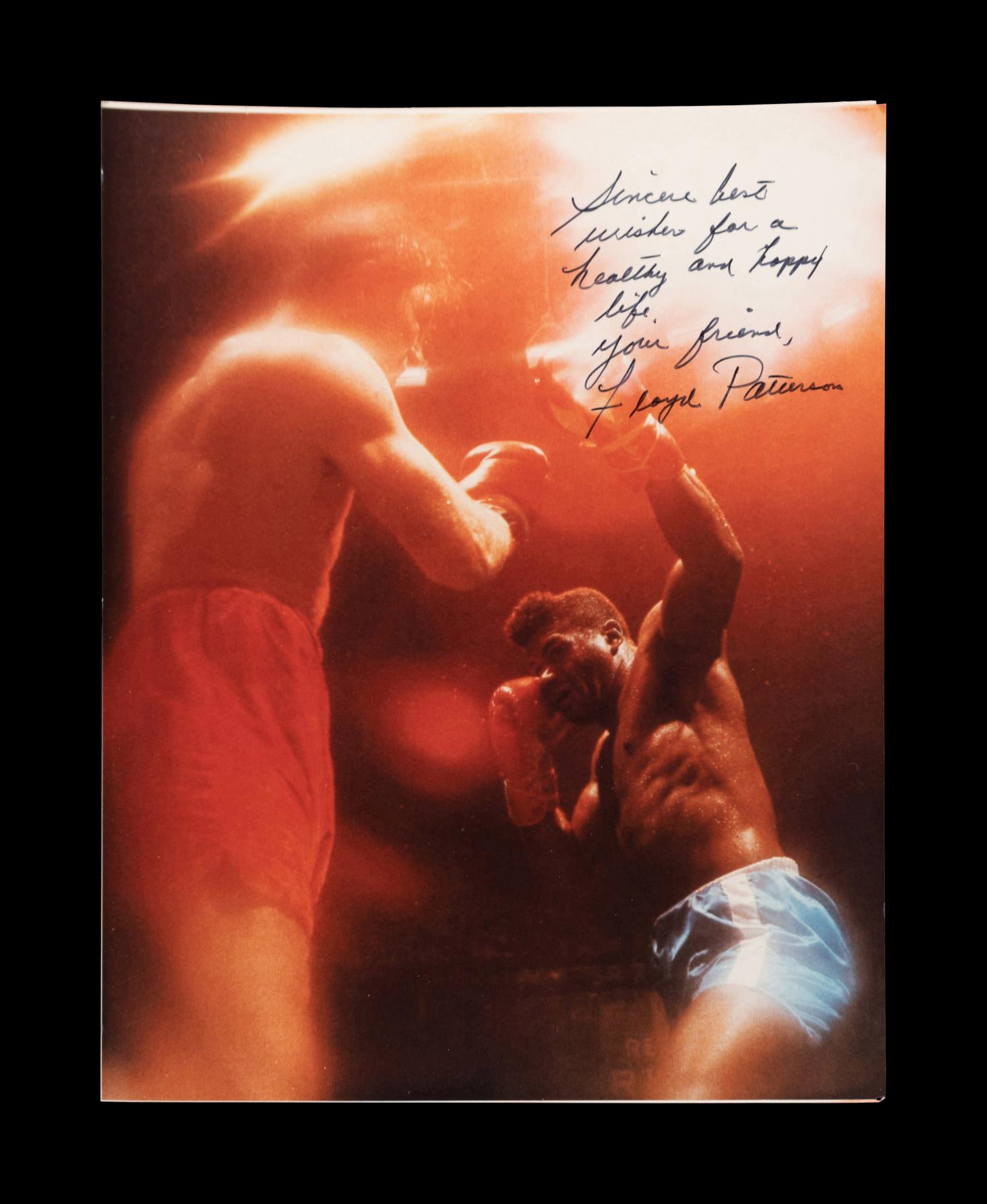 A Group of 10 Heavyweight Boxing Champion Signed Photos,