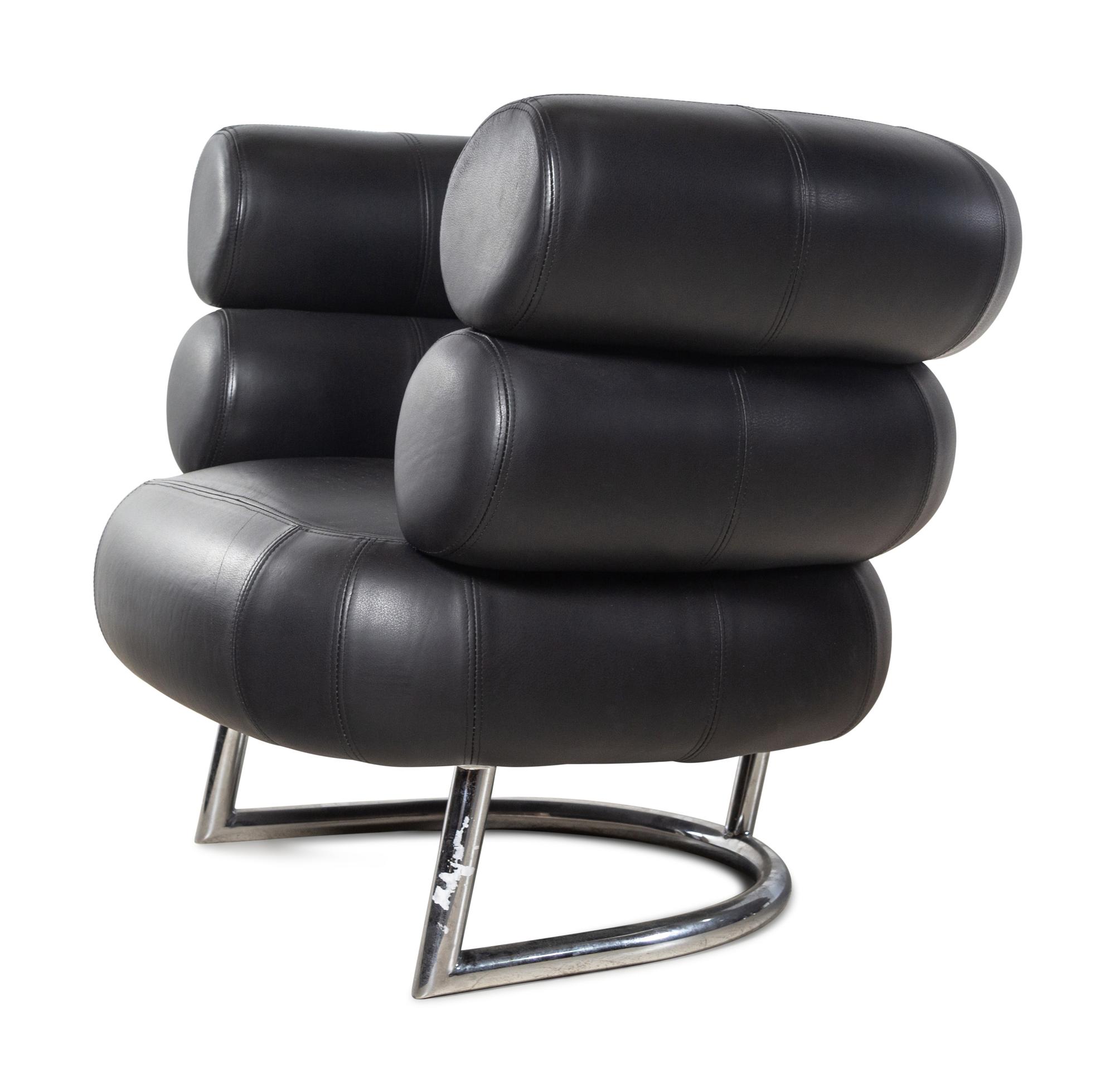A Pair of Bibendum Armchairs After the Design by Eileen Gray