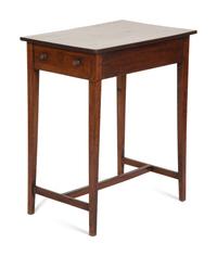 A George III Inlaid Mahogany Side Table