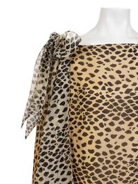 Pierre Cardin Haute Couture Leopard Print Dress, 1990-2000s