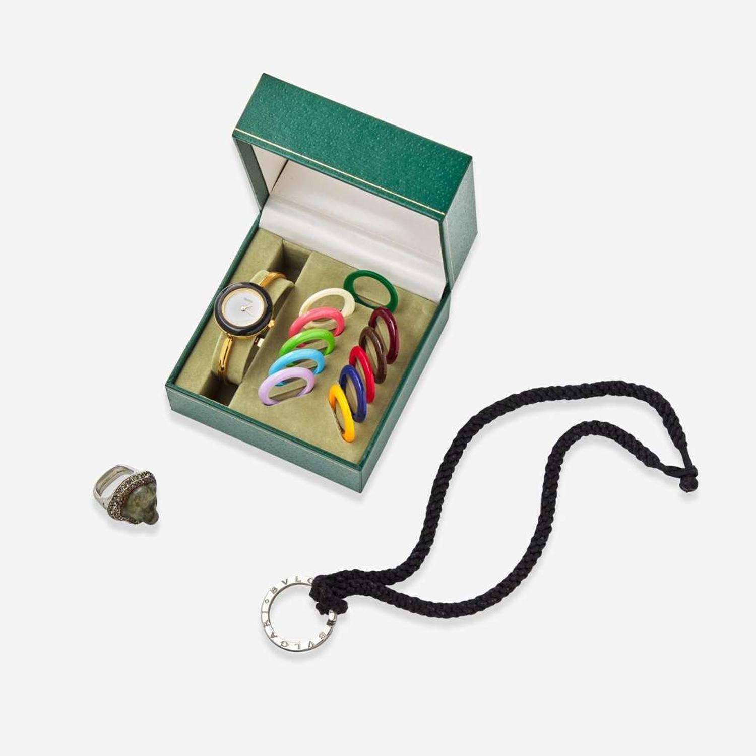 A Collection of Designer Accessories Gucci, Vivienne Westwood, Bvlgari