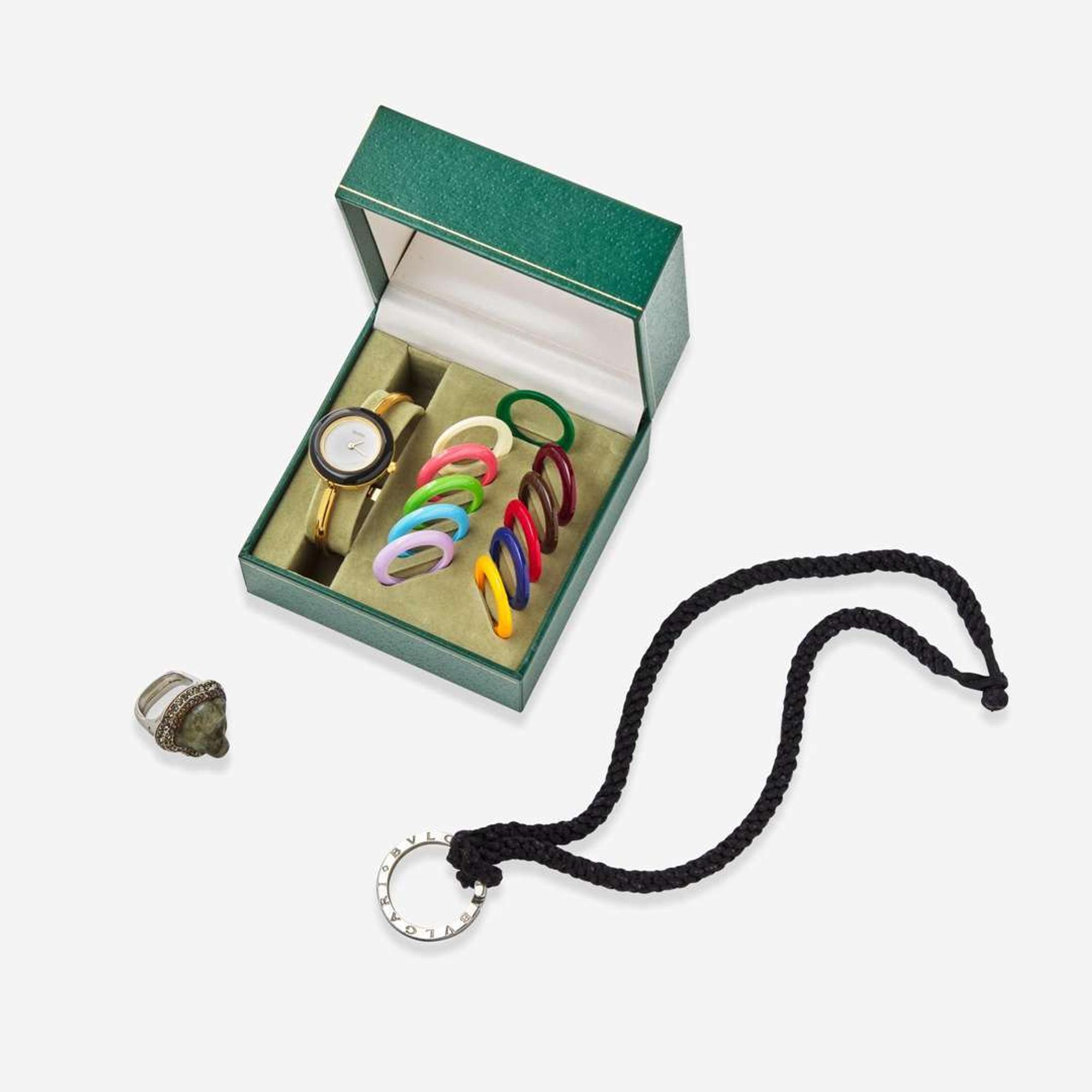 A Collection of Designer Accessories Gucci, Vivienne Westwood, Bvlgari
