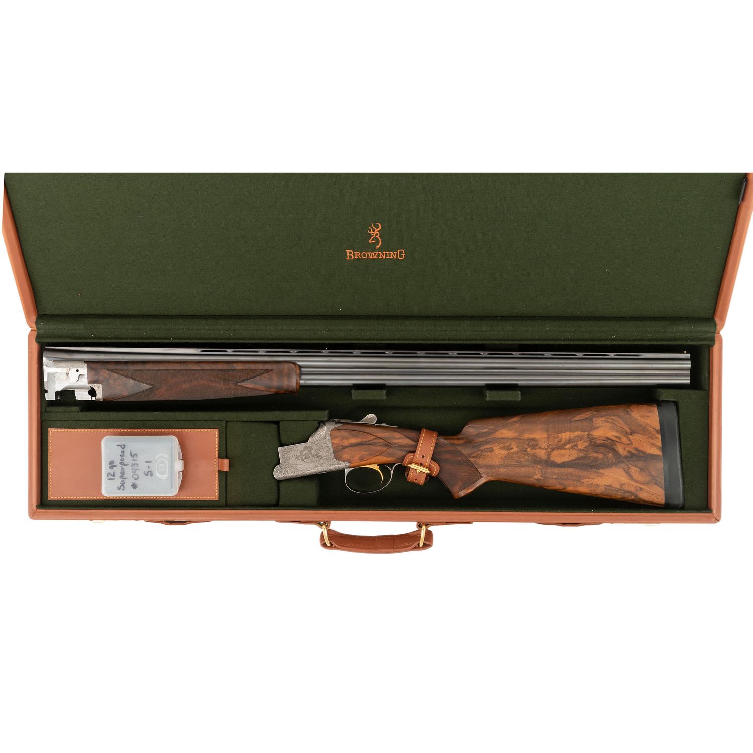 *Browning B25 Diana Grade Superposed 12 Gauge Shotgun in Travel Case - Consecutively Serial Numbered to the Next Lot