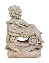 A Cast Stone Garden Cherub
