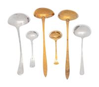 Eight Silver-Plate Flatware Serving Articles