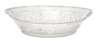 An English Silver Reticulated Oval Bread Basket, Barker Bros. Silversmiths, Ltd., 1913,