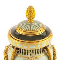 A Minton Pâte-sur-Pâte Porcelain Covered Exhibition Urn