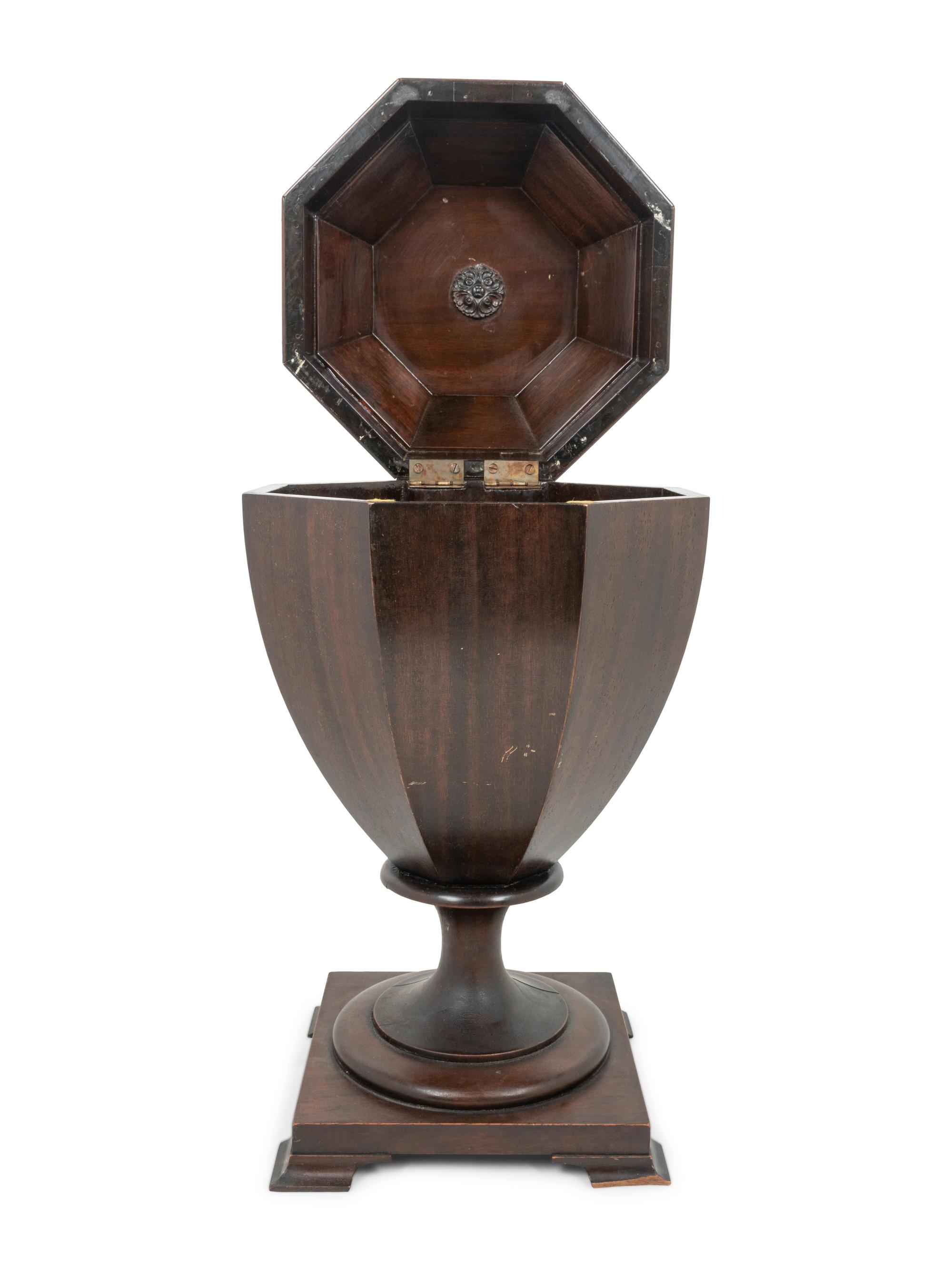 An English Mahogany Cutlery Urn