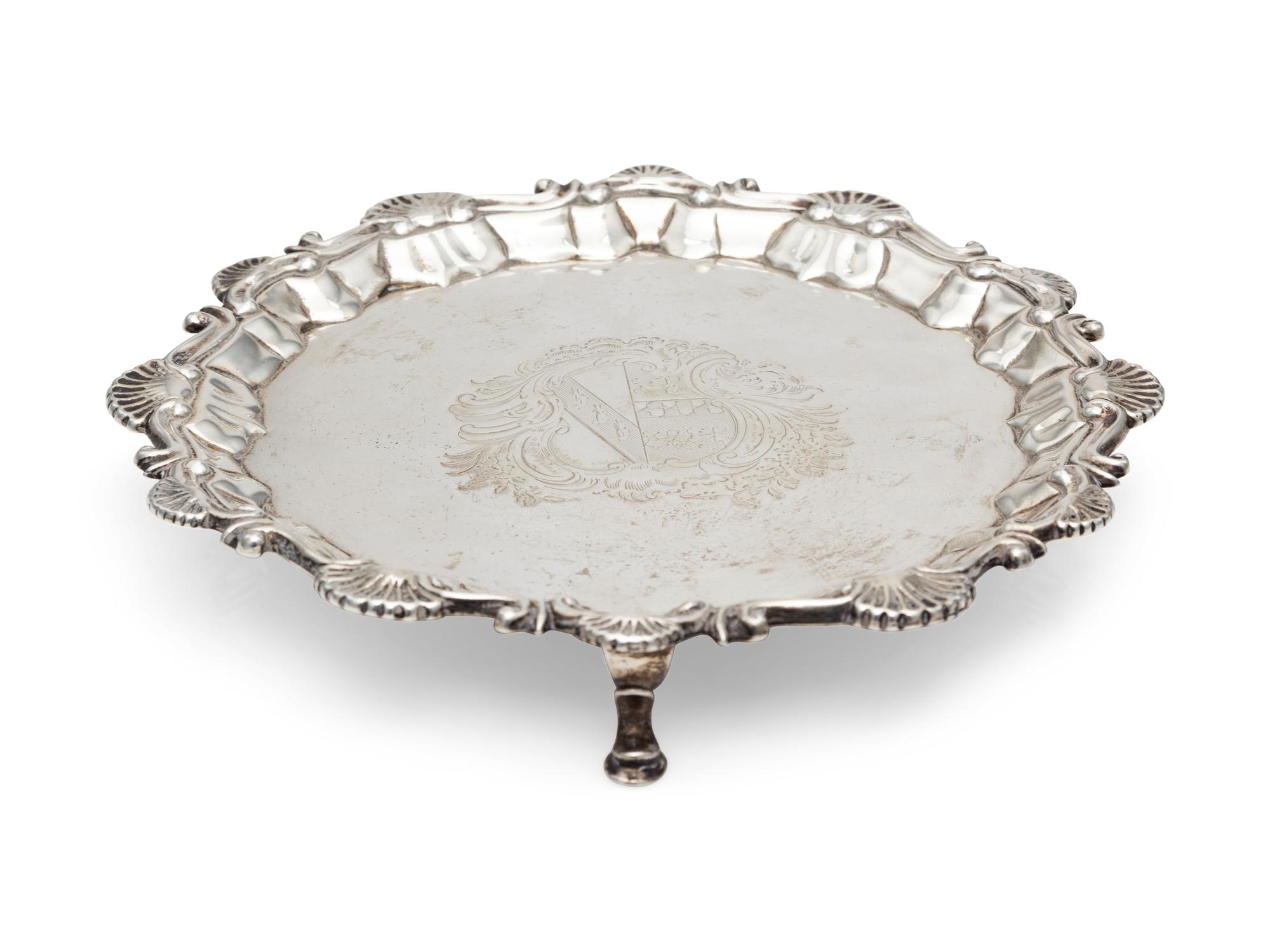 A George II Silver Waiter