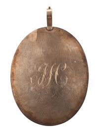 [MILITARIA - EARLY PHOTOGRAPHY]. Daguerreotype pendant depicting career US Army officer James Allen Hardie in uniform.
