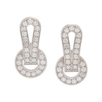 CARTIER, DIAMOND 'AGRAFE' EARCLIPS