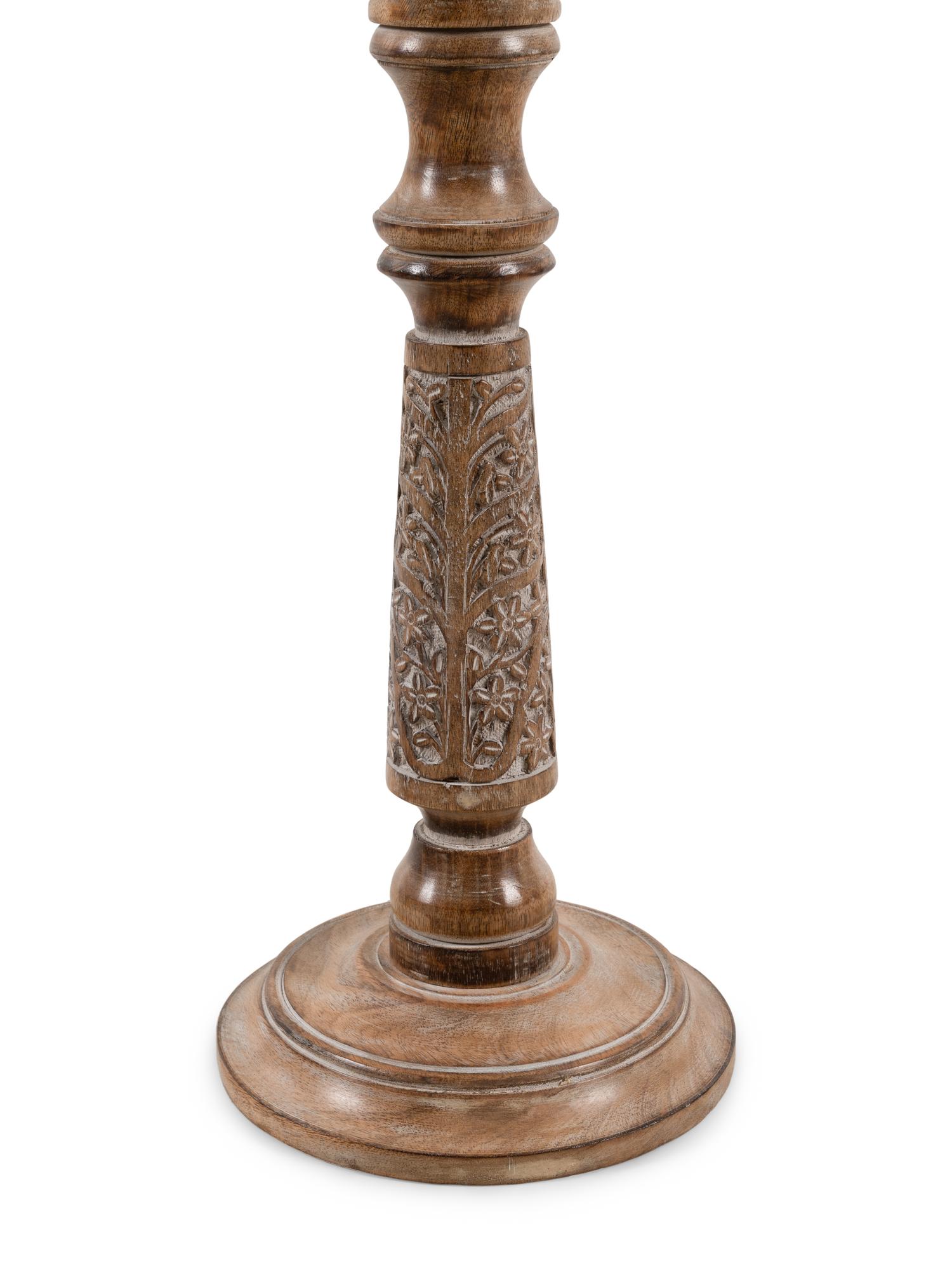 A Pair of Italian Wood Pricket Sticks