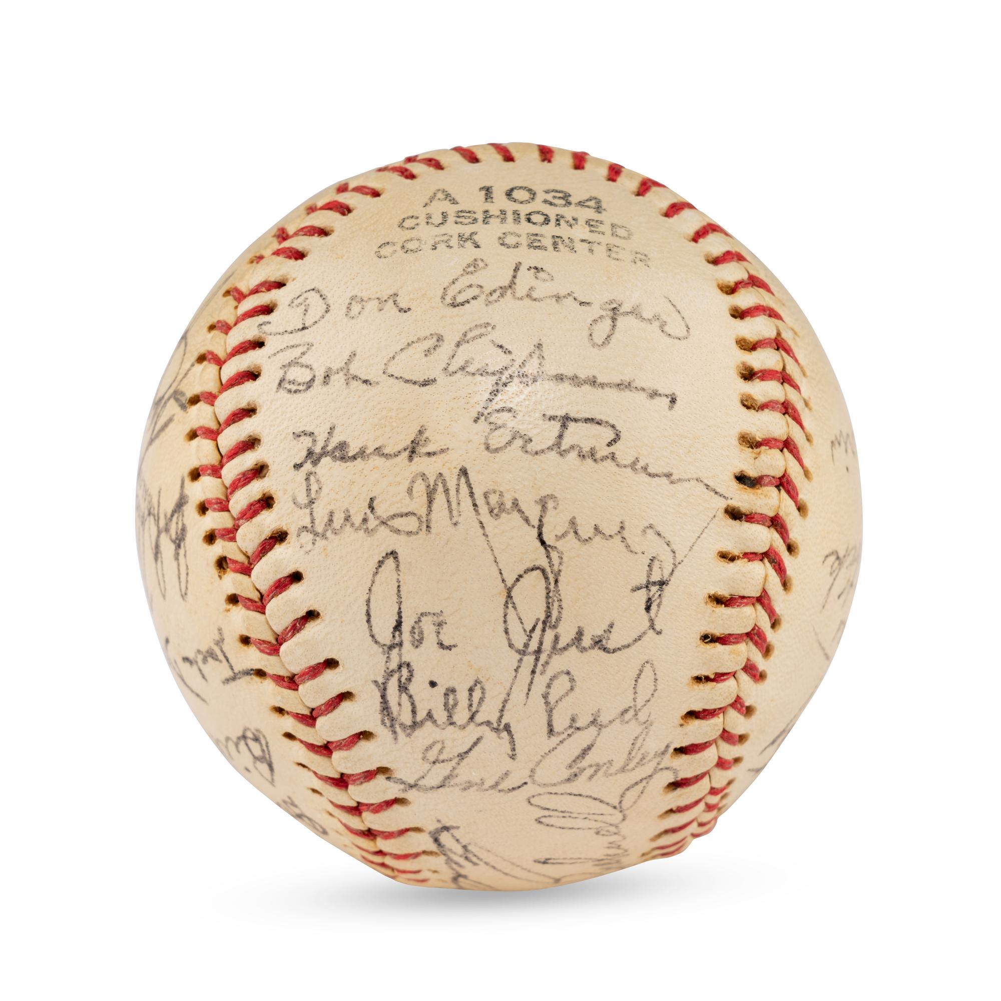 A 1953 Toledo Sox Team Signed Autograph Baseball (JSA Letter of Authenticity)