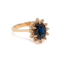 SAPPHIRE AND DIAMOND RING