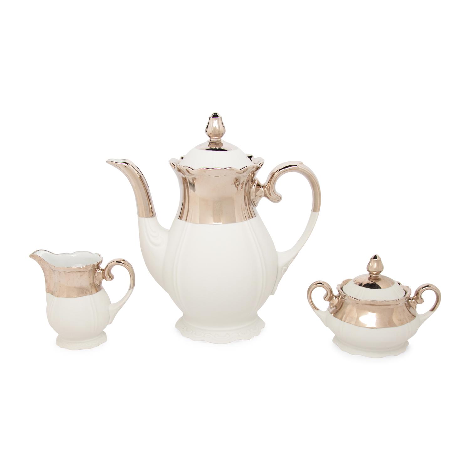 A Three-Piece Porcelain Coffee Service