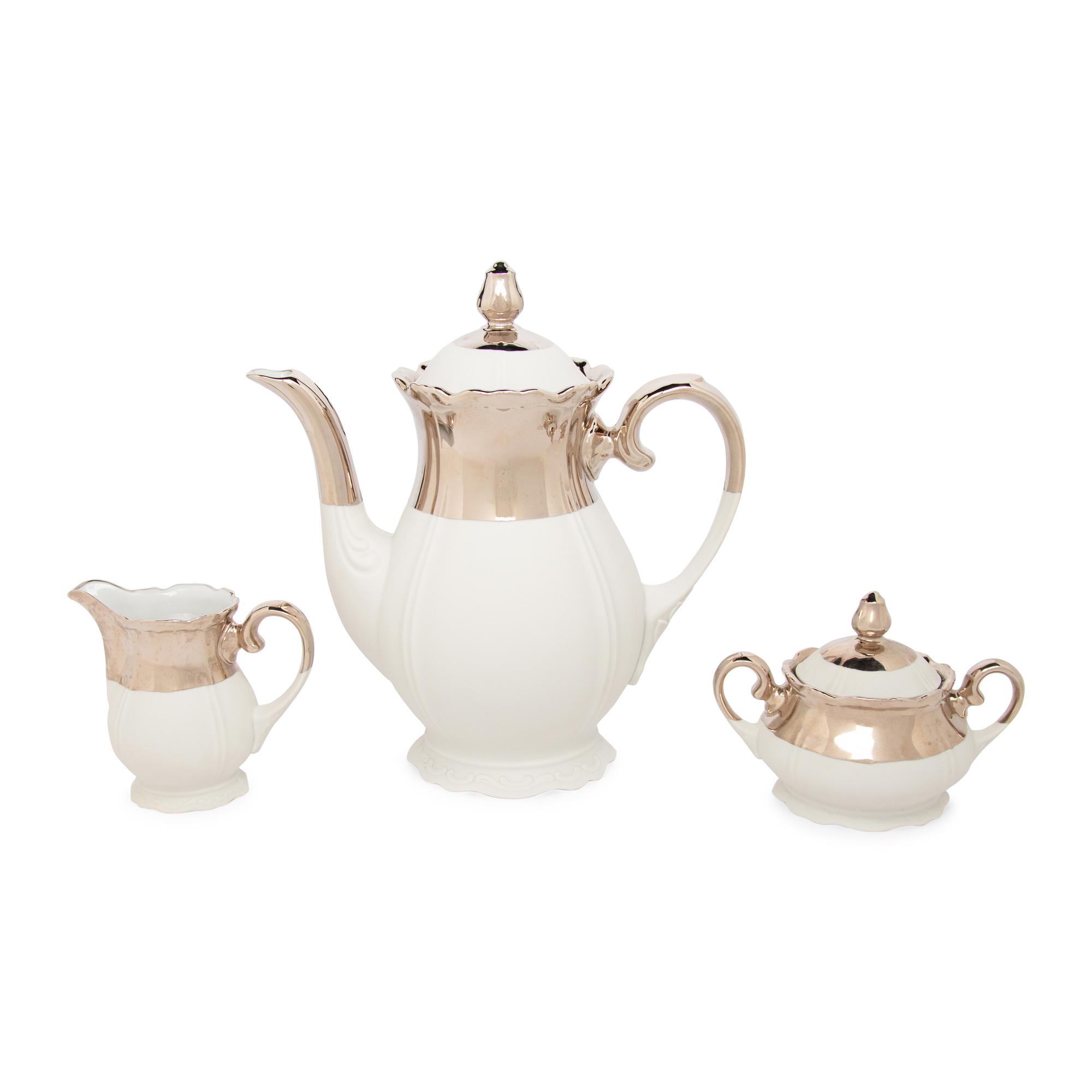 A Three-Piece Porcelain Coffee Service