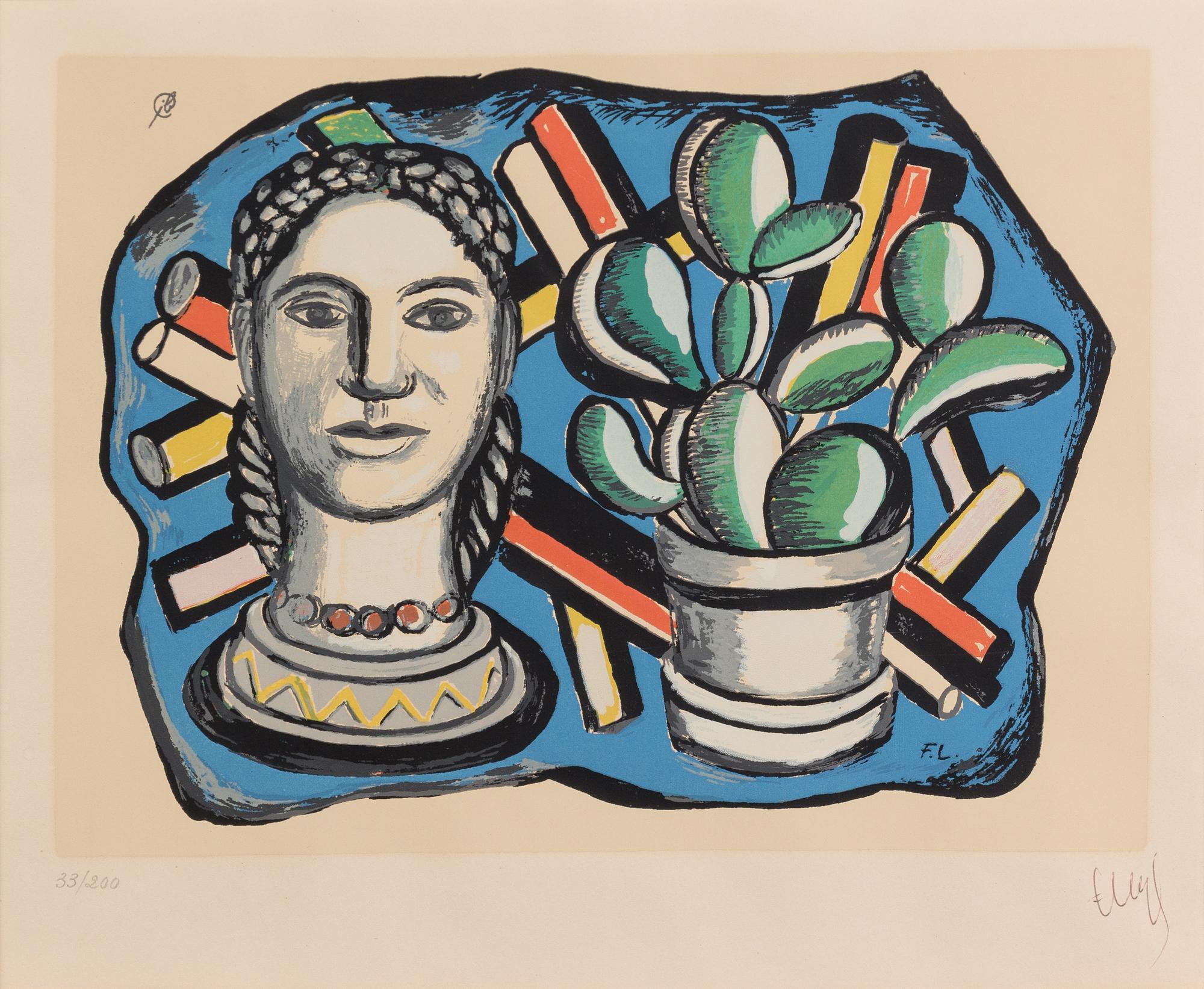 Fernand Leger, (French, 1881-1955), Composition, 1954-55
