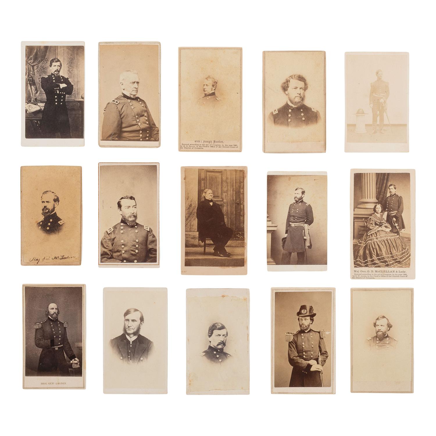 [Civil War] 31 Carte de Visites of Union generals, incl. McPherson, Sheridan, and Burnside