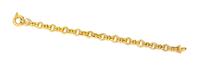 A 14 Karat Yellow Gold Fancy Link Bracelet, 8.10 dwts.