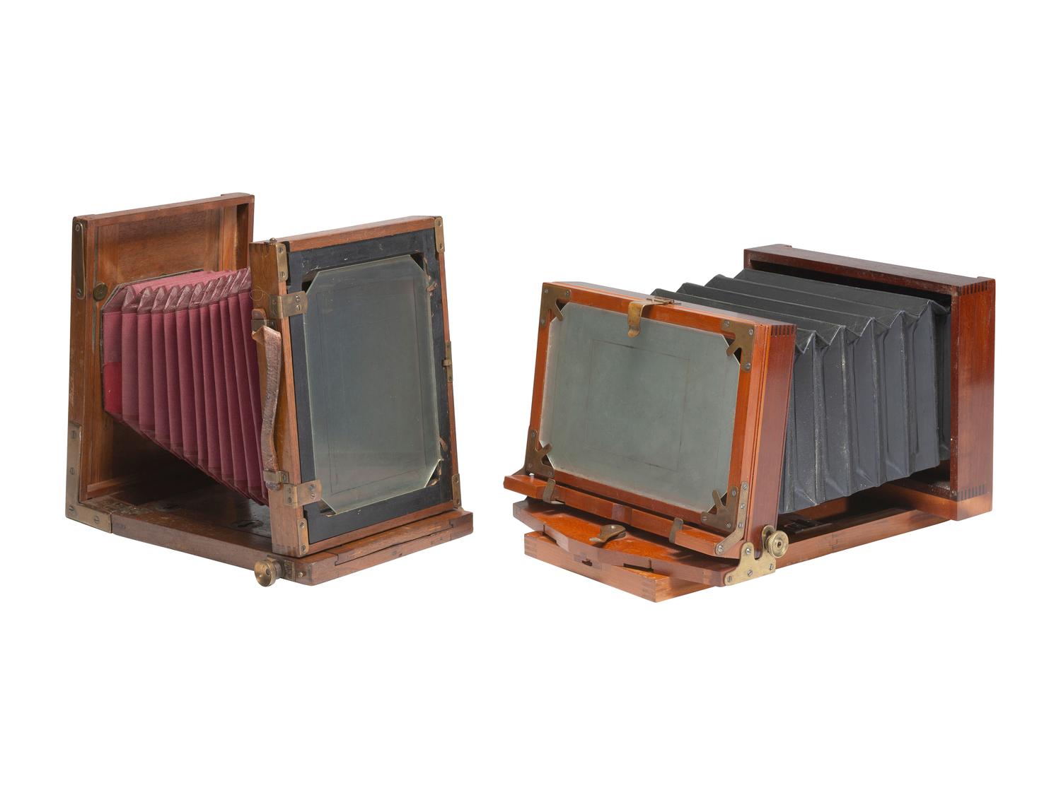 [CAMERAS]. Two view cameras, incl. E. & H.T. Anthony example.