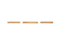 COLLECTION OF YELLOW GOLD AND DIAMOND BAR BROOCHES
